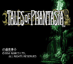 Tales of Phantasia (english translation) Title Screen